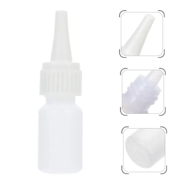 Капельные бутылочки из белого hdpe для хранения жидкостей набор из 22 шт по 10 мл