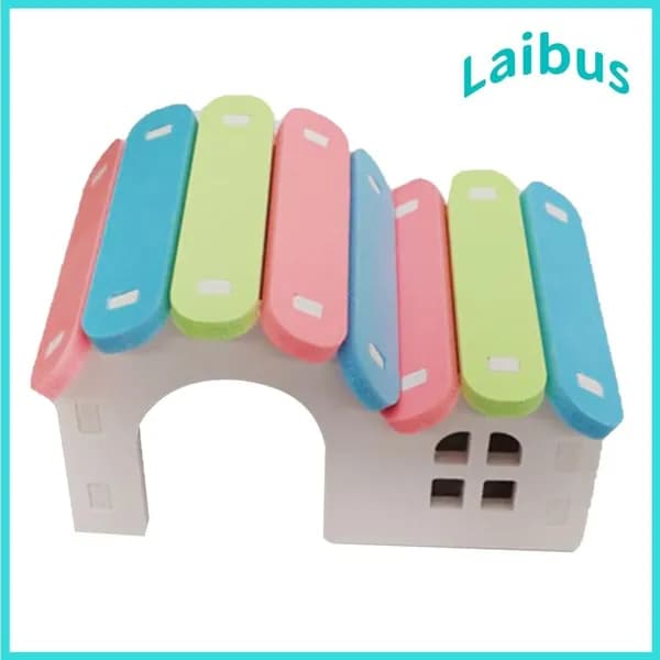 Уютный домик для хомяков, из PVC, компактный, для мелких грызунов