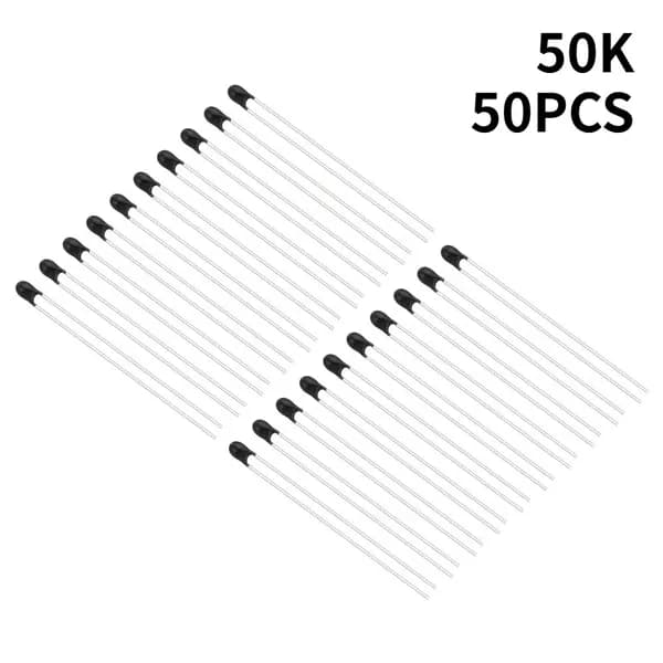 50 шт, NTC термистор MF52 MF52AT, сопротивление 50K Ом, B 3950, точность 5%, для терморезистора.