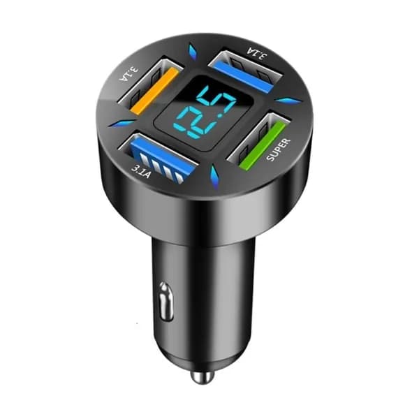 Автомобильное зарядное устройство USB, - 66W
