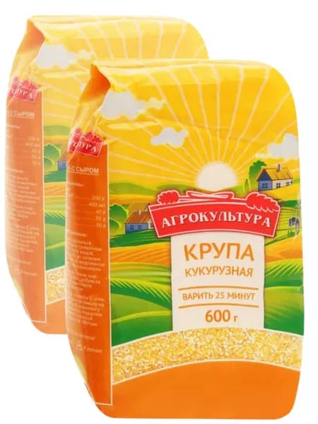 Крупа Кукурузная ТМ "Агрокультура"/600 гр. 5 пачек