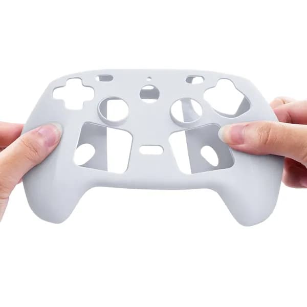 Силиконовый чехол для Steam Controller 2, белый, противоударный, противоскользящий
