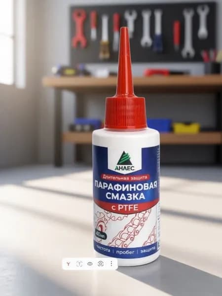 ПАРАФИНОВАЯ ВЕЛОСМАЗКА с PTFE для цепи 90 мл.