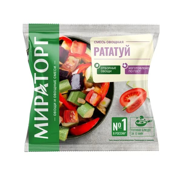 Рататуй замороженный 400 г, Мираторг