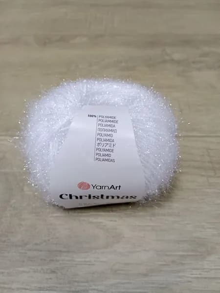 Пряжа YARNART CHRISTMAS 02. (Белый)