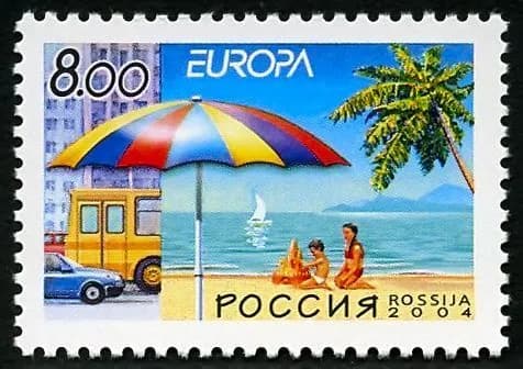 Почтовые марки России. 2004 год. Выпуск по программе "Европа"(CEPT). Отдых. MNH(**)