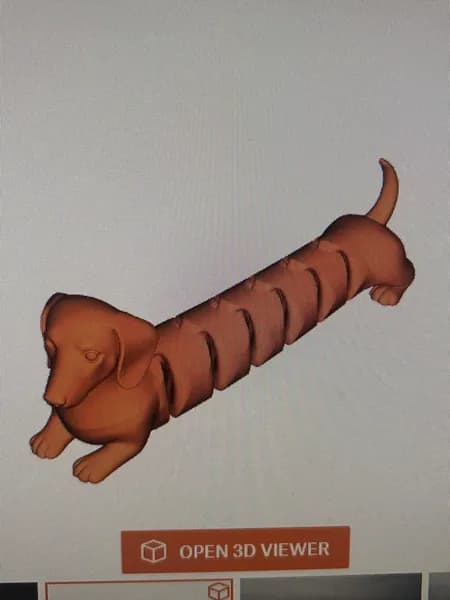 Игрушка флекси такса, ТриДэшка,7 см,
