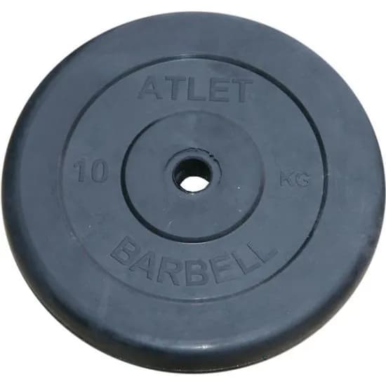 Блин для штанги MB Barbell Атлет, 10 кг, 31 мм (MB-AtletB31-10)