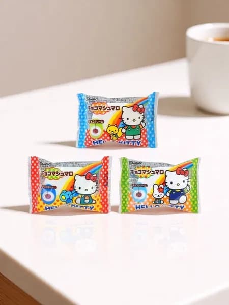 Зефир Eiwa 4г Шоколадный маршмеллоу HELLO КITTY 3шт