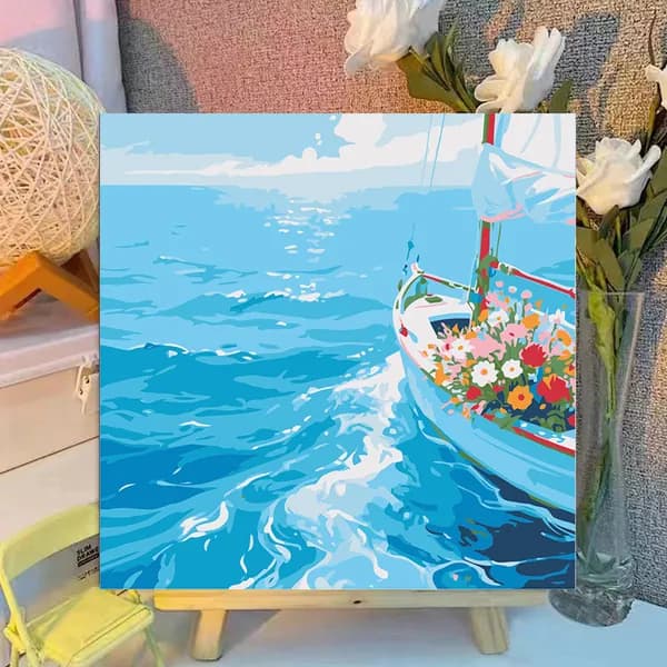 Картина по номерам, 20x20 CM, Кошки и собаки,Мультфильмы, подарки для детей, декомпрессия