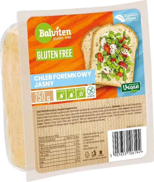 Легкий хлеб Balviten без глютена 3 шт x 250г