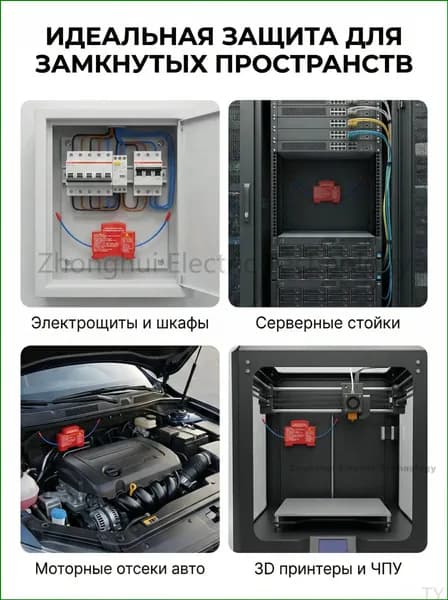 Автоматический самосрабатывающий аэрозольный огнетушитель для электрощита на DINрейку ORRO, применяемый дома и в шкафу, комплектуется от 1 до 100 единиц, качественный Солнце
