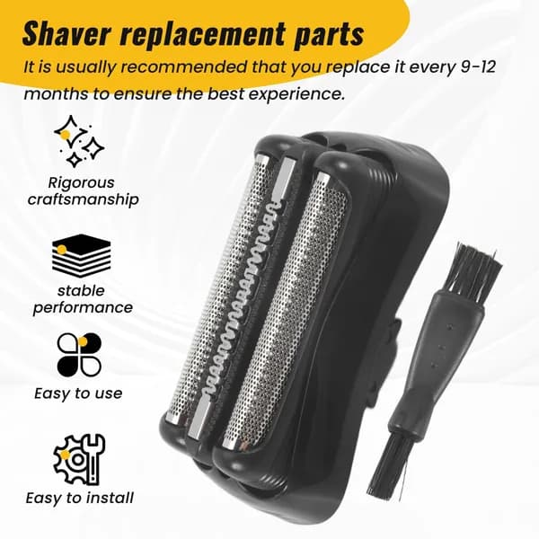 Сменная головка для мужской бритвы Braun Series 3 301S 310S 320S (черная) 21B