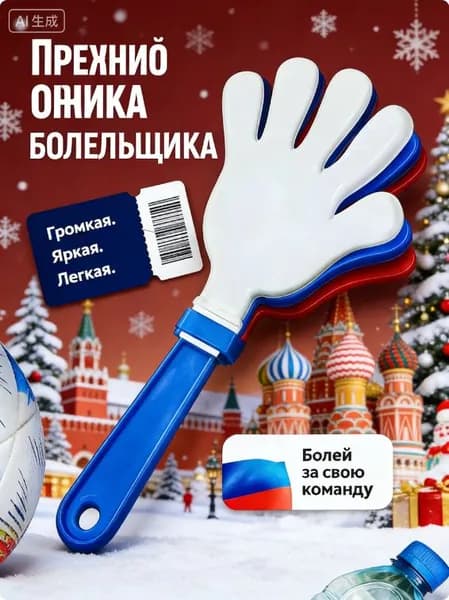 Ладошка трещетка болельщика
