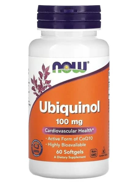 Коэнзим Q10 100 мг убихинол Ubiquinol CoQ10 100mg, 60 мягких таблеток