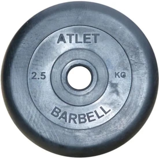 Блин для штанги MB Barbell Атлет, 2.5 кг, 31 мм (MB-AtletB31-2,5)