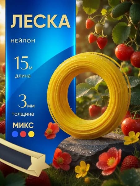 Леска для триммера автомат 3 мм
