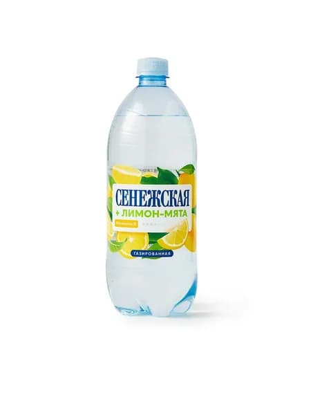 Вода газированная Сенежская Лимон-Мята, 1 л