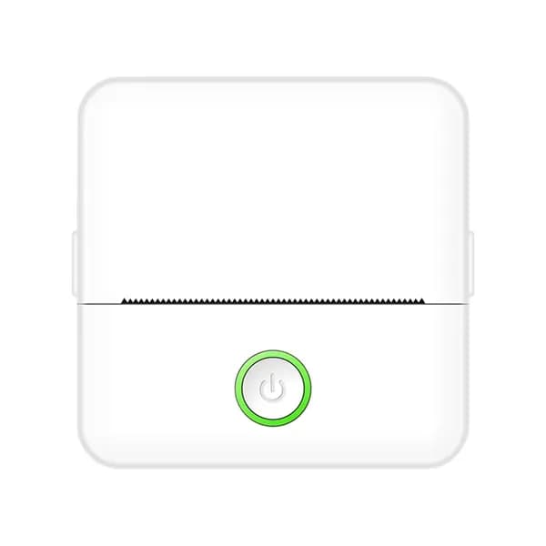 Мини-принтер Мини-принтер с USB-кабелем, беспроводной бумажный принтер Bluetooth без чернил термо, Монохромный