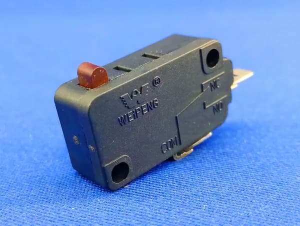 Микровыключатель Weipeng HK-14, 2 клеммы, нормально разомкнутый для СВЧ MIdea, 16A, T105
