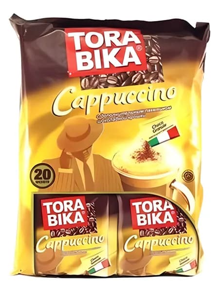 Torabika Cappuccino (Торабика Капучино) кофейный напиток с дополнительным пакетиком шоколадной крошки, (25 г х 20 шт)
