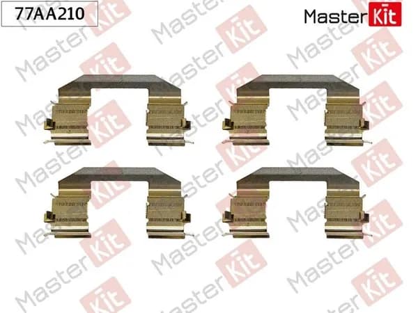 Комплект установочный тормозных колодок Honda CR-V I (RD) 1995 - 2002, MASTERKIT 77AA210