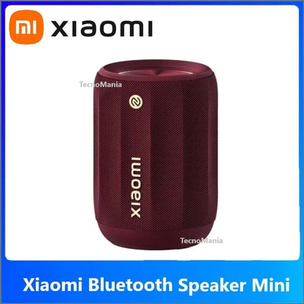 Беспроводная портативная колонка Xiaomi Bluetooth speaker mini ASM01A HyperOS Bluetooth 5.3 NFC IP67 RGB красный