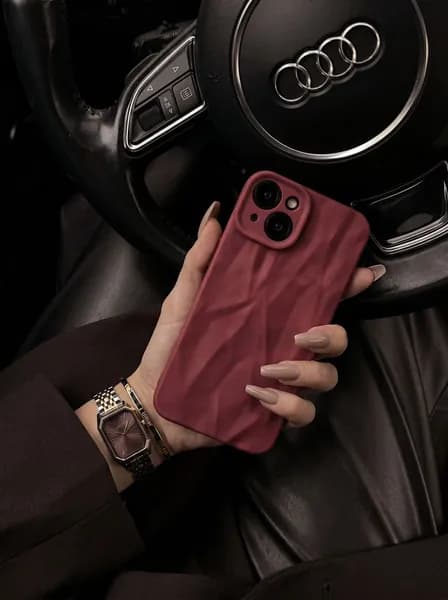 Чехол на айфон 13 / Чехол на iPhone 13 с неровной поверхностью рельефный