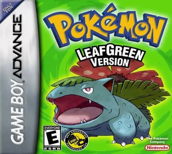 Pokemon LeafGreen Version GBA, рус.версия (Platinum) 128X-005