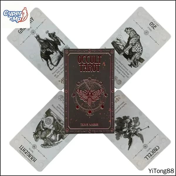 yunzhongyao карты Таро Оккультный/Occult Tarot,78 шт,Гадальные карты