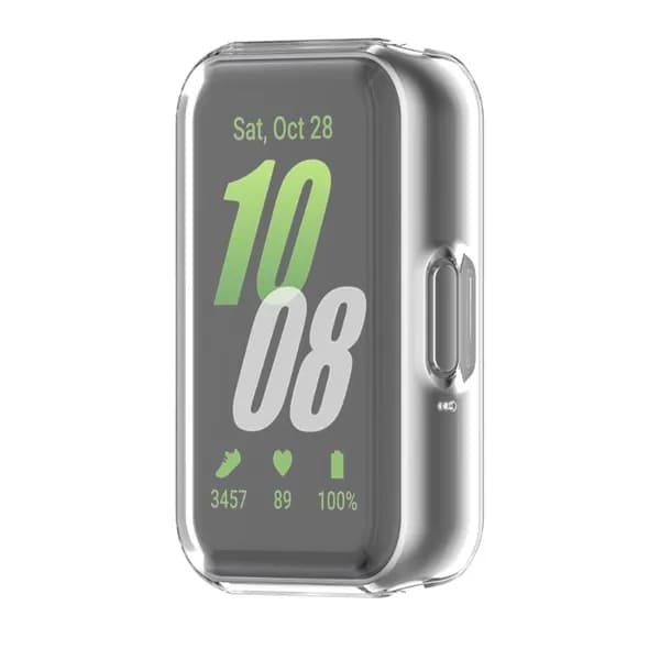 (1шт) Браслет Samsung Galaxy Fit3 all-inclusive из мягкой резины TPU с защитной оболочкой-прозрачный ADSH