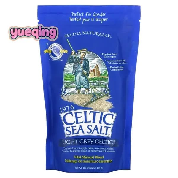 Celtic Sea Salt, Light Grey Celtic, Кельтская соль / смесь основных минералов, серый, 454 гр, средний помол