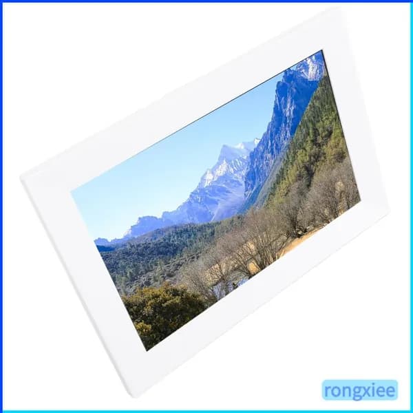 Цифровая фоторамка, сенсорный экран 10.1 дюйма, мультимедийная поддержка, для друзей и родных Британские правила