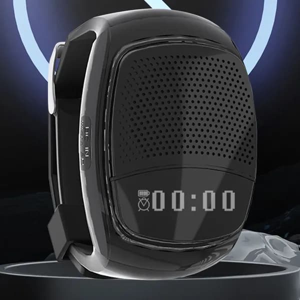 Bluetooth-динамик B90 для велосипеда с дисплеем и управлением фотоаппаратом, чёрный