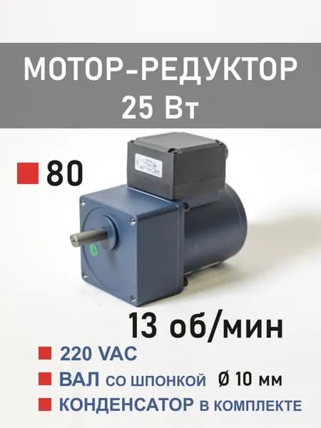 4IK25GN-CT (2) 4GN100K мотор-редуктор 25 Вт 13 об*мин 220 В