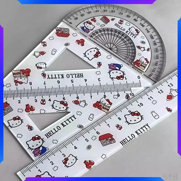 Линейка Привет, Китти / Hello Kitty, набор из 4 предметов
