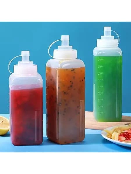 Пластиковая бутылка для соуса большого калибра