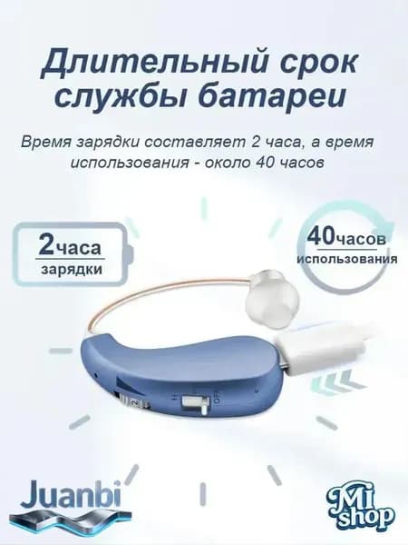 Перезаряжаемый цифровой слуховой аппарат VHP-1206, подходящий для пожилых пациентов с потерей слуха, имеет два режима работы.