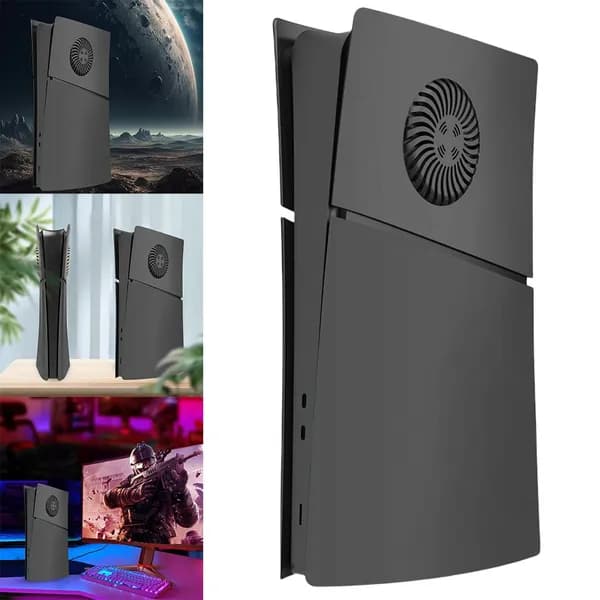 Чехол для PlayStation 5 Slim (версия 2.0), черный, с вентиляционными отверстиями