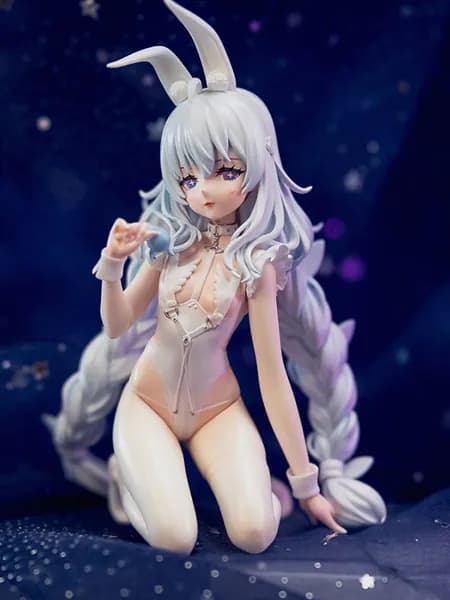 Аниме Фигурка Azur Lane ленивый белый кролик 15CM