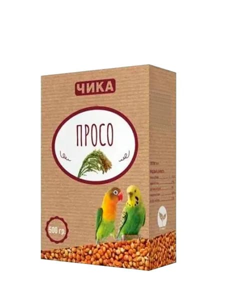 Просо для птиц и грызунов, Чика, 1х500 грамм