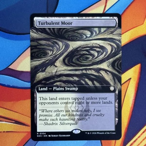 Кастомные прокси-карты высокого качества, MTG PROXY CARDS фойловые карты не, стандартный размер Turbulent Moor SOC #0104