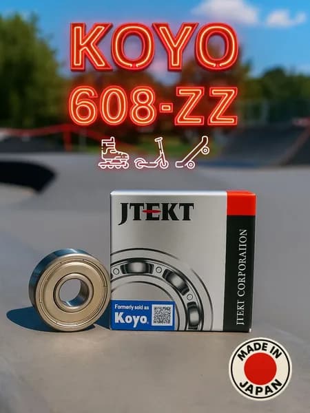 Подшипник 608-ZZ (80018) KOYO Япония Для самокатов, роликов, скейтбордов и т.п. ABEC-7