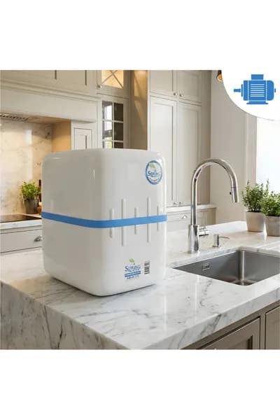 Spring Water Aquante 8P, 11-ступенчатая система обратного осмоса с насосом. Фильтр для очистки воды под мойку, 8 литров, щелочная минерализация. Компактный корпус для кухни, высокая производ