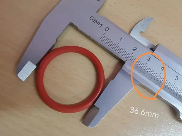 Кольцо уплотнитель силикон (29.74x3.53mm) VE93167