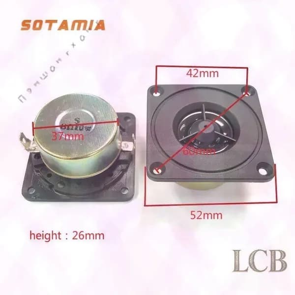 SOTAMIA 2Pcs 2-дюймовый Портативный Твитер HiFi Динамик 8 Ом 10 Вт Громкий динамик, музыкальный звук домашнего кинотеа