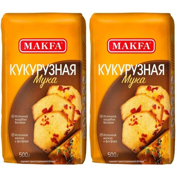 Мука Макфа кукурузная 500 г, набор: 2 штуки