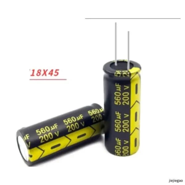 2шт/упак 560мкФ*200В -электролитический конденсатор (560uF/200V 18*45 мм)