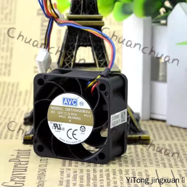 DBTA0420B2U 40*40*20mm 12V 0.50A 4Pin PWM высокоскоростной охлаждающий вентилятор