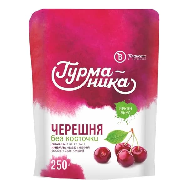 Черешня Планета Витаминов Гурманика без косточек быстрозамороженная 250 г